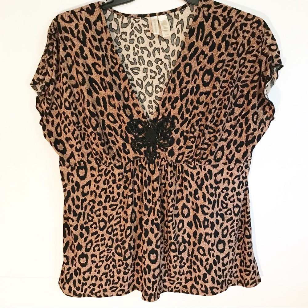 XL Leopard Print Top